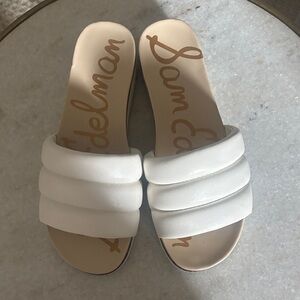 Sam Edelman Cream Women's Slide Sandals